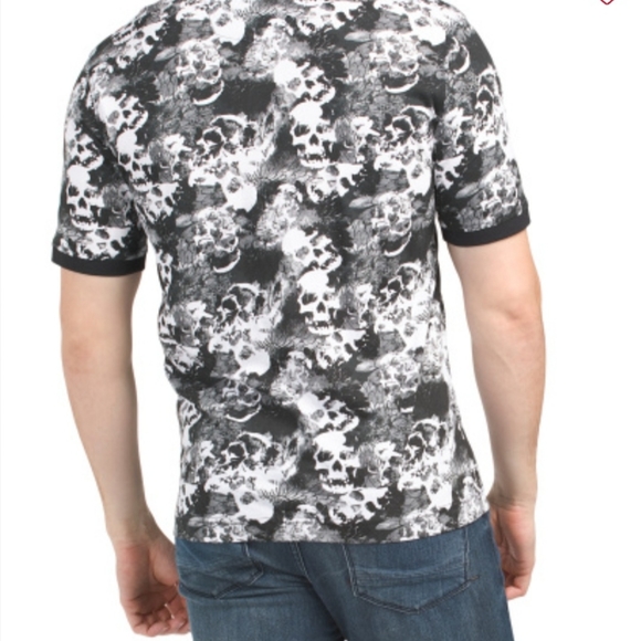🌻 HOST PICK 🌻 NWT Men's Robert Graham Classic Fit Skull Polo size Large $98 - Picture 2 of 10